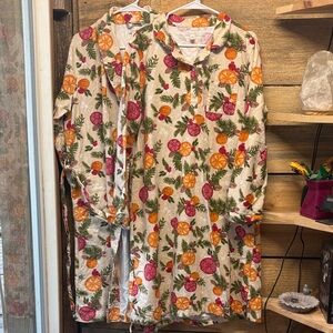 Garnet Hill Nightgown & Robe Bundle